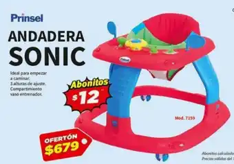 Prinsel Andadera Sonic