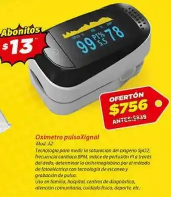 Oximetro Pulso Xignal