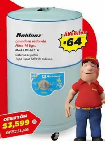 El Bodegón Koblenz Lavadora Redonde 16kg oferta