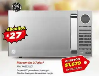 GE Microondas 0.7 pies³
