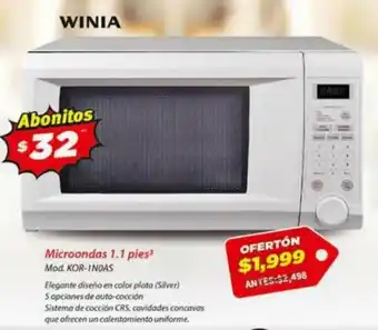 Winia Microondas 1.1 pies³