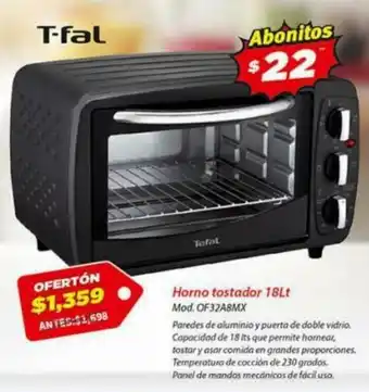 T-fal Horno Tostador 18lt