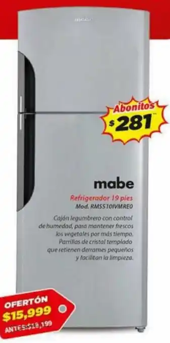 El Bodegón Mabe Refrigeradora 19 pies oferta