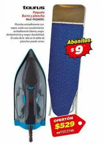 Taurus Paquete Burro y Plancha
