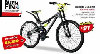 El Bodegón Mercurio Bicicleta Ds Kaizer R26 300710 oferta