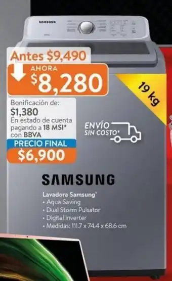 Walmart Samsung Lavadora oferta