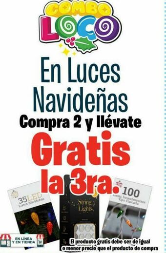 HEB Luces de navidad oferta