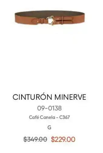 Cinturón Minerve Café Canela G