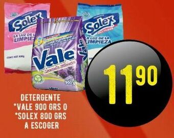 Alsuper Detergente vale 900g o solex 800g oferta