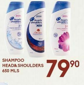 Alsuper Shampoo head & shoulders 650ml oferta