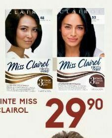 Alsuper Tintes para cabello miss clairol oferta