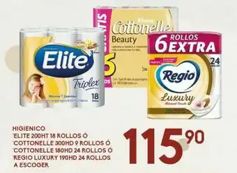 Alsuper Papel higiénico elite / cottonelle oferta