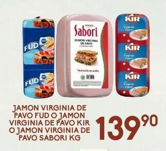 Alsuper Jamón virginia fud oferta