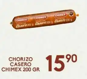 Alsuper Chorizo chimex 200gr oferta