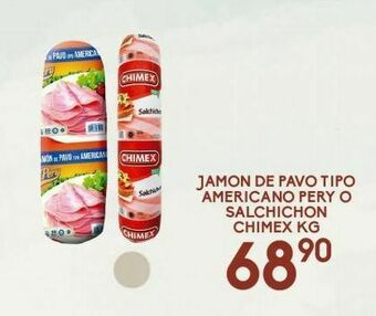 Alsuper Jamón de pavo pery kg oferta