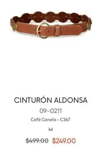 André Badi Cinturón Aldonsa Café Canela M oferta