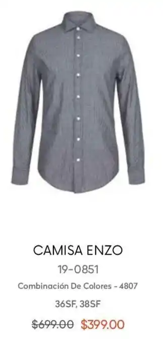 Camisa Enzo 19-0851 36SF, 38SF