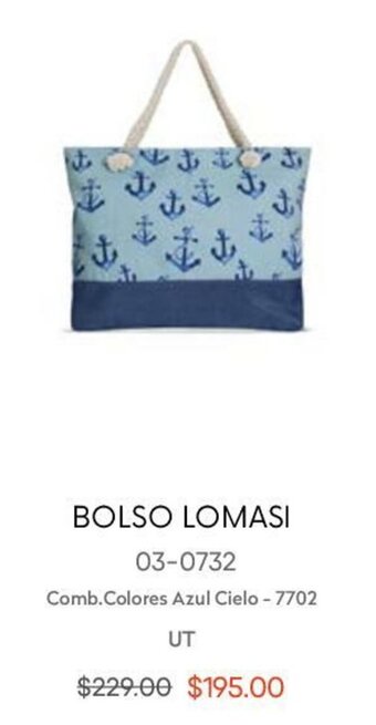 Bolso Lomasi Azul Cielo UT