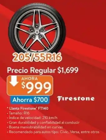Llanta Firestone FT140