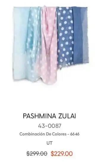 André Badi Pashmina Zulai Combinación de Colores UT oferta