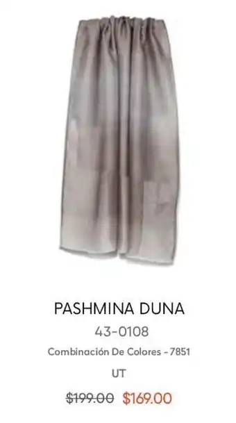 Pashmina Duna Combinación de Colores UT
