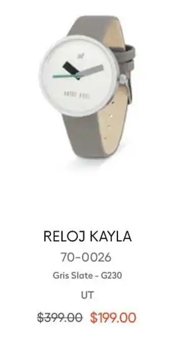 Reloj Kayla Gris Slate UT