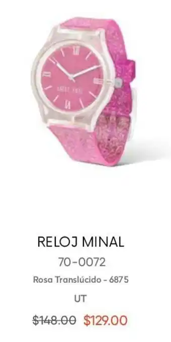 André Badi Reloj Minal Rosa Translúcido UT oferta