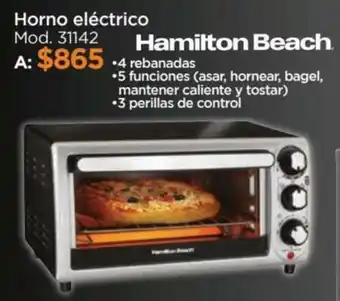 Chedraui Hamilton Beach Horno Elétrico oferta