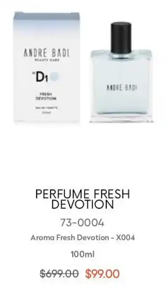 André Badi Perfume Fresh Devotion 100ml oferta