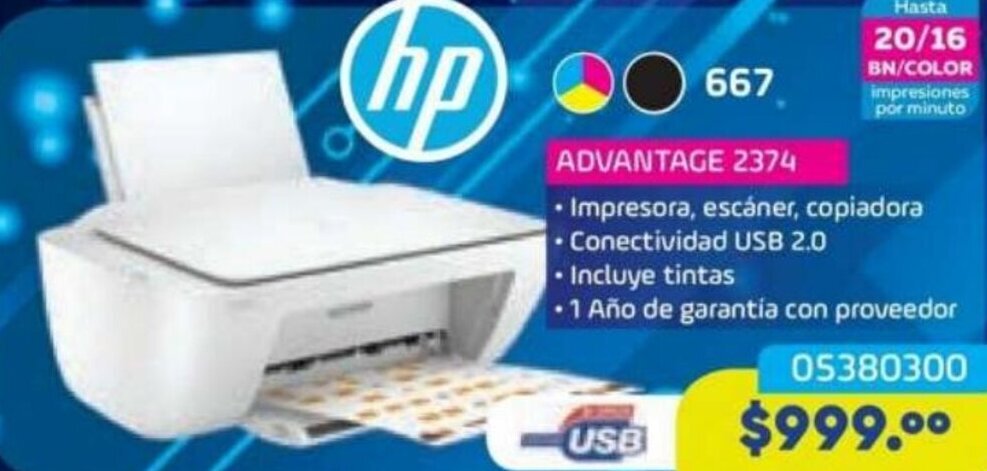 HP Advantage 2374 oferta en Tony Super Papelerías
