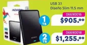 Tony Super Papelerías ADATA USB 3.1 1TB oferta