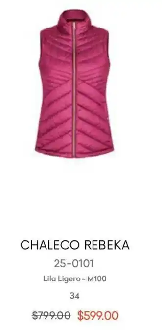 André Badi Chaleco Rebaka Lila Ligero 34 oferta