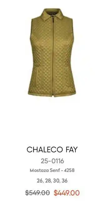 André Badi Chaleco Fay Mostaza Senf-4258 26, 28, 30, 36 oferta
