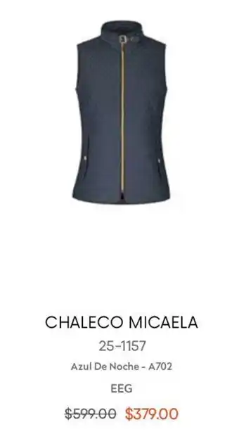 André Badi Chaleco Micaela Azul de Noche-A702 EEG oferta