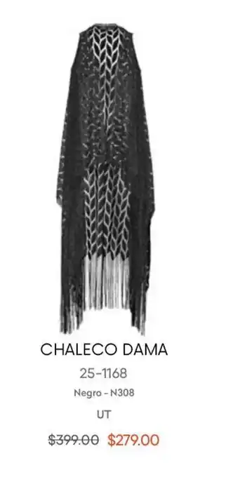 André Badi Chaleco Dama Negro-N305 UT oferta