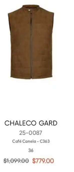André Badi Chaleco Gard 25-0087 36 oferta