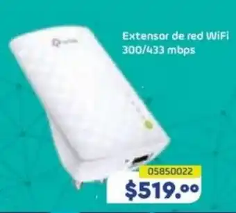 Extensor de red WiFi 300/433 mbps
