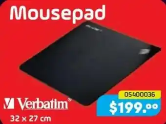 Tony Super Papelerías Verbatim Mousepad 32x27cm oferta