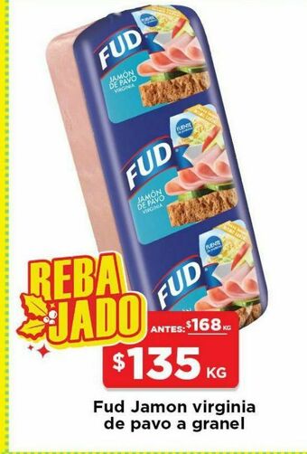 HEB Jamón virginia fud oferta