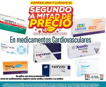 HEB Medicamentos cardiovasculares oferta