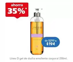 Línea d - gel de ducha emoliente corporal