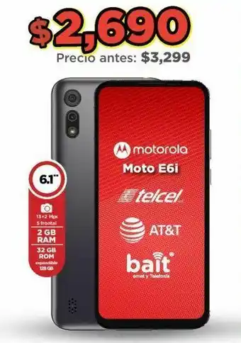 Bodega Aurrerá Celulares motorola moto e6i oferta