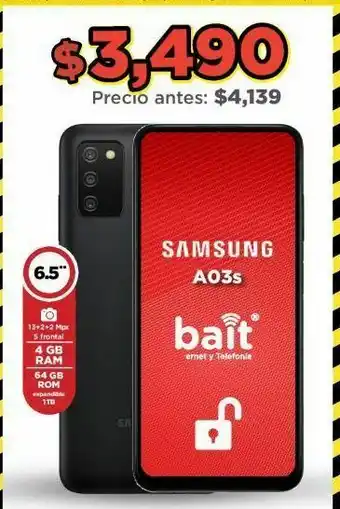 Bodega Aurrerá Celulares samsung a03s oferta