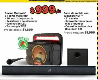Bodega Aurrerá Bocina motorola oferta