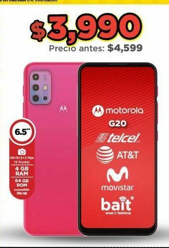 Bodega Aurrerá Celulares motorola g20 oferta