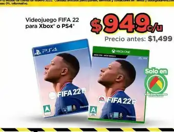 Videojuego fifa 22 para xbox o ps4