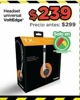 Headset universal voltedge