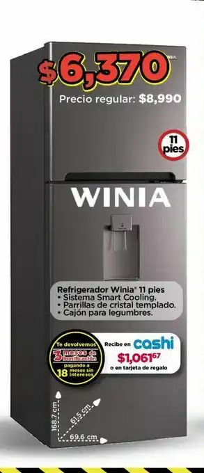 Bodega Aurrerá Nevera winia oferta