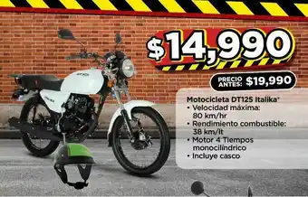 Bodega Aurrerá Motocicleta dt125 italika oferta