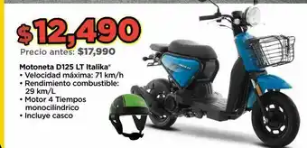 Bodega Aurrerá Motoneta d125 lt italika oferta